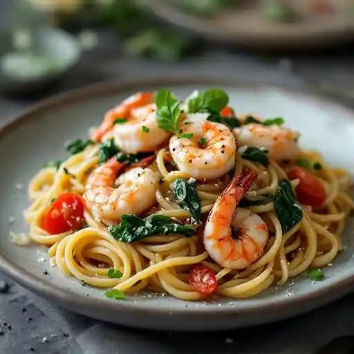 LEMON PRAWN BUCATINI