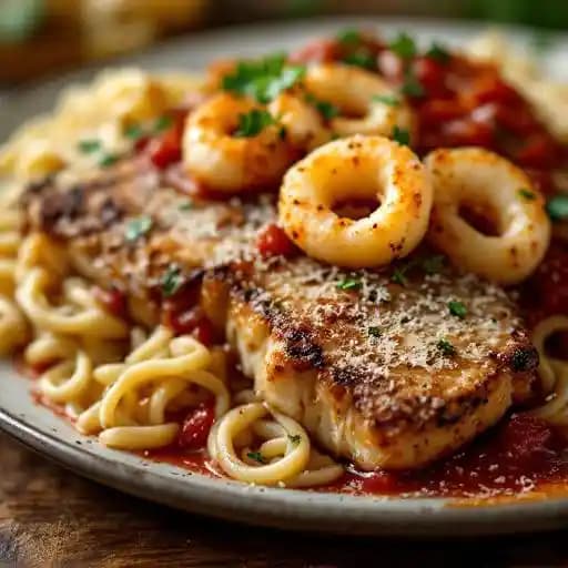 Parmesan Crusted Calamari Steak