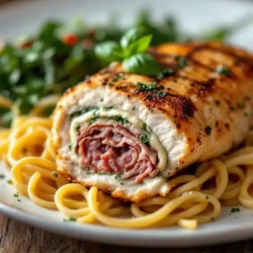 Chicken Spiedini recipe served on a plate, by Ricco's Italian Bistro