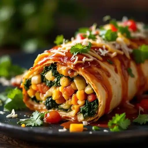 Chimichanga recipe served on a plate, by Blue Iguana Salt Lake City