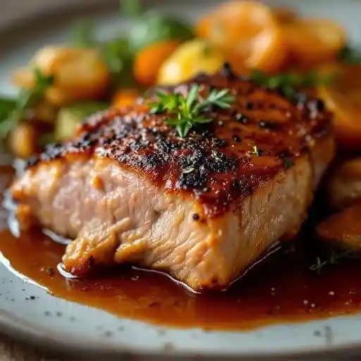 Crispy Duck recipe served on a plate, by LaSalle Grill