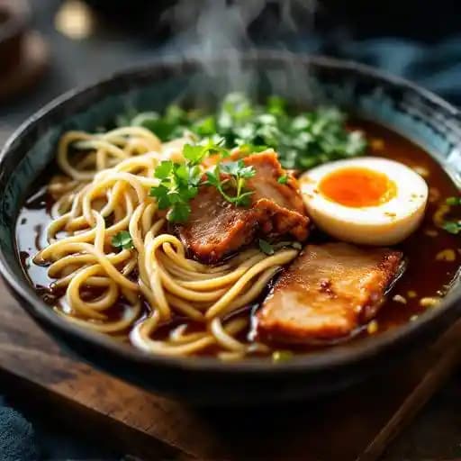 Shoyu Ramen recipe served on a plate, by Yokohama | Ramen Joint