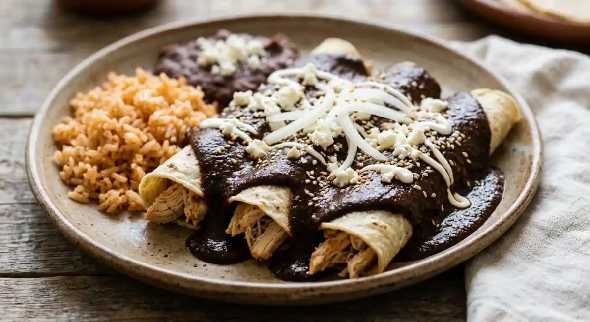 Enchiladas de Mole