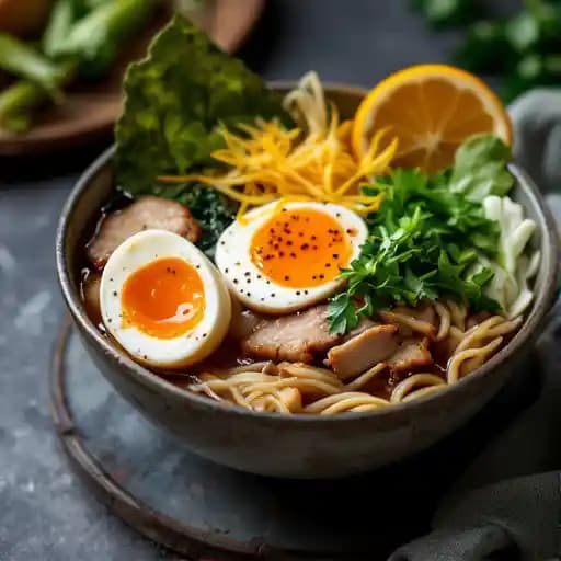 Yuzu Shoyu* recipe served on a plate, by AFURI IZAKAYA SE PORTLAND