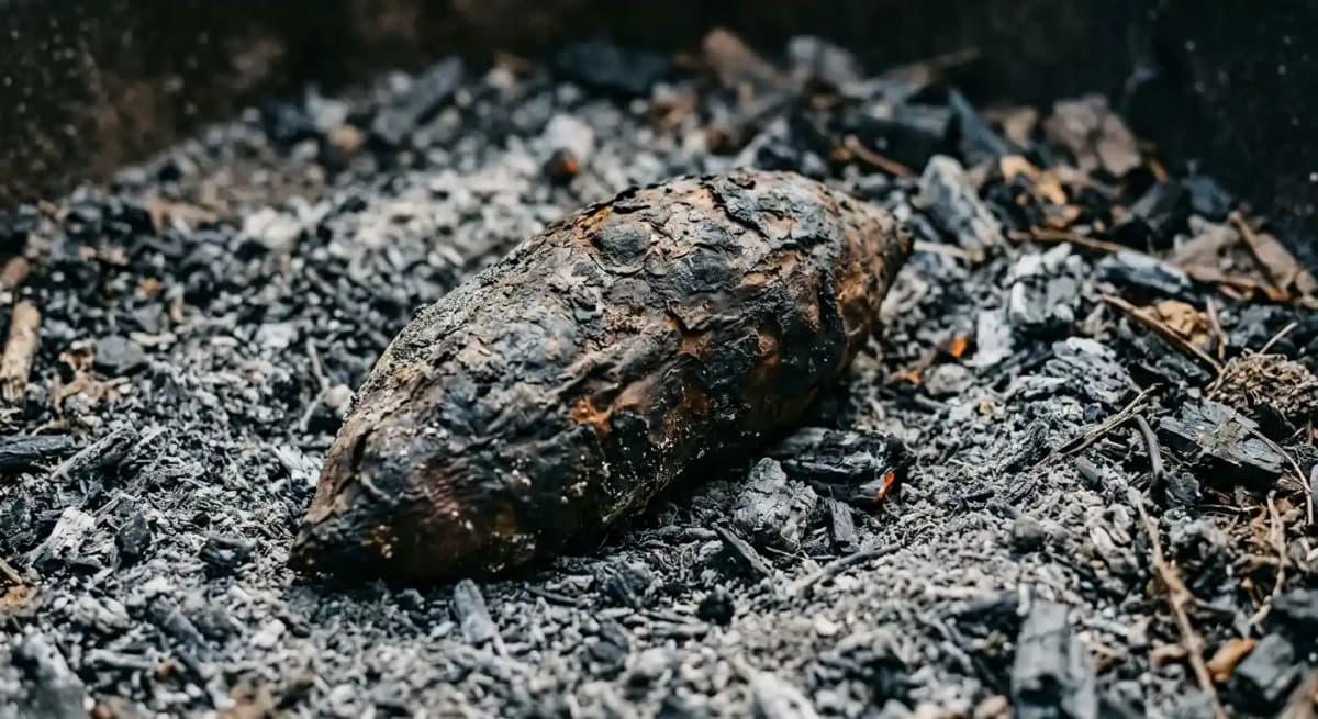 10 Hour Ash Roasted Sweet Potato