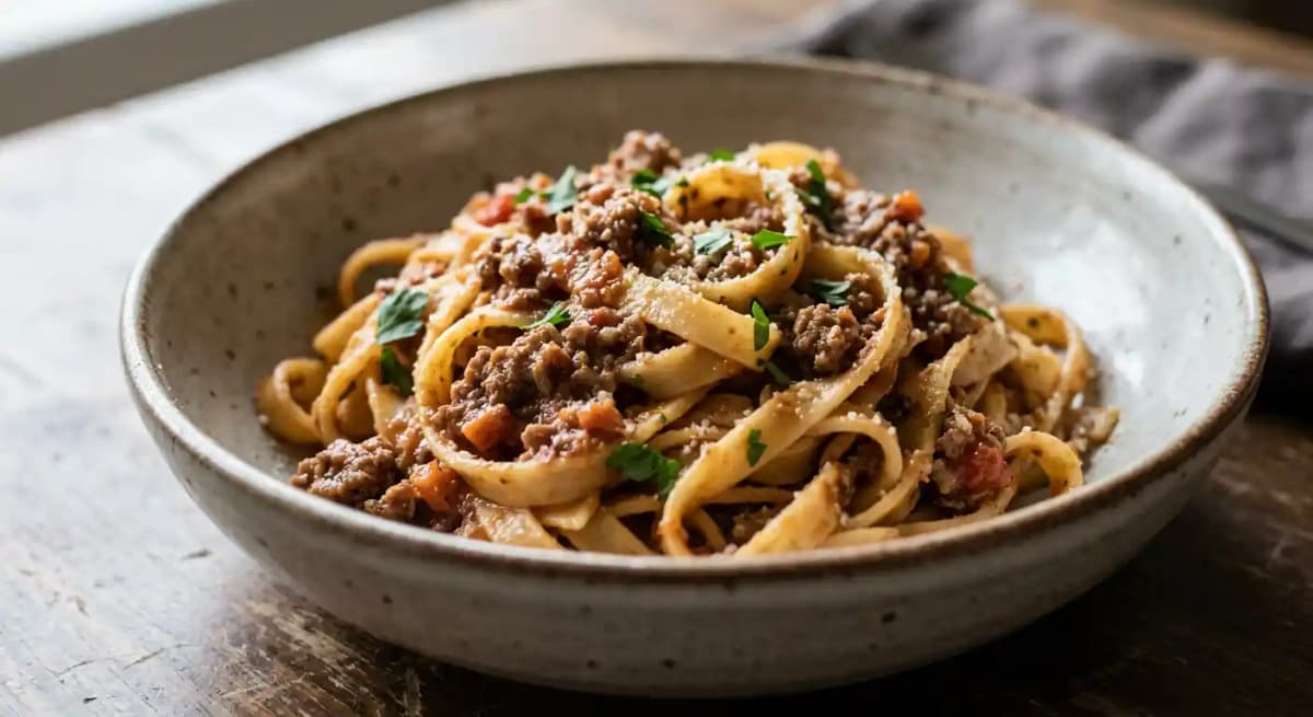 Fettuccine Alla Bolognese