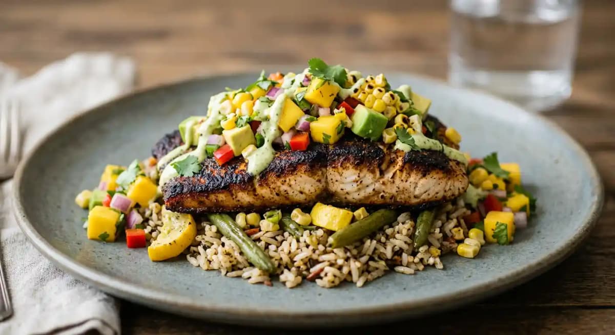 Loaded Blackened Fish