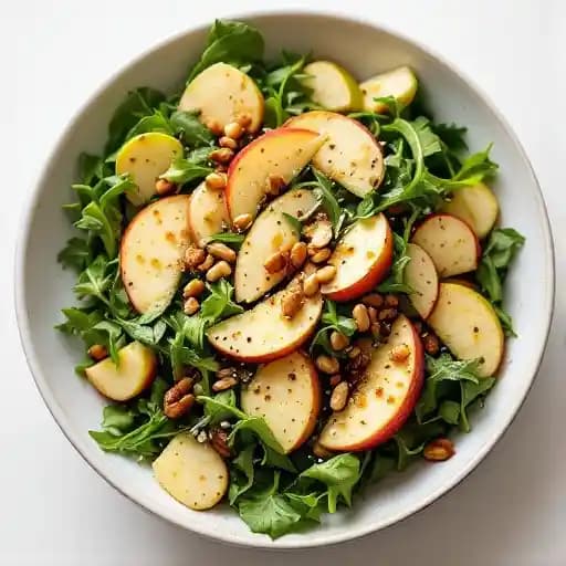 Arugula & Apple Salad recipe served on a plate, by Table 28