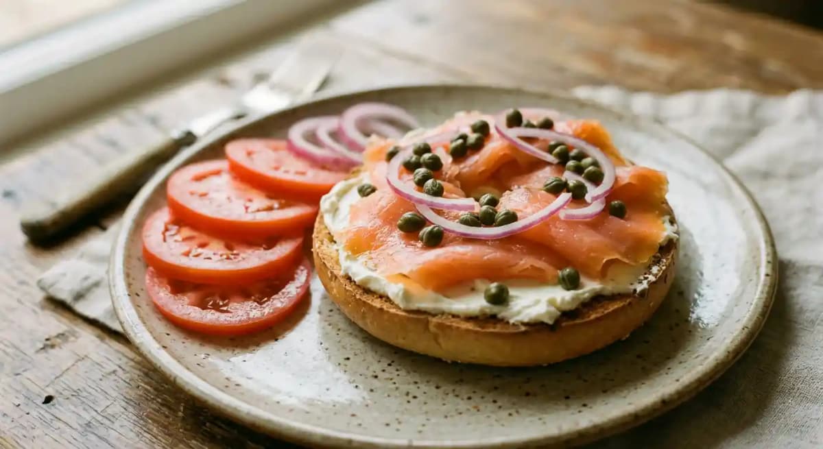 Bagel & Smoked Nova Salmon Lox