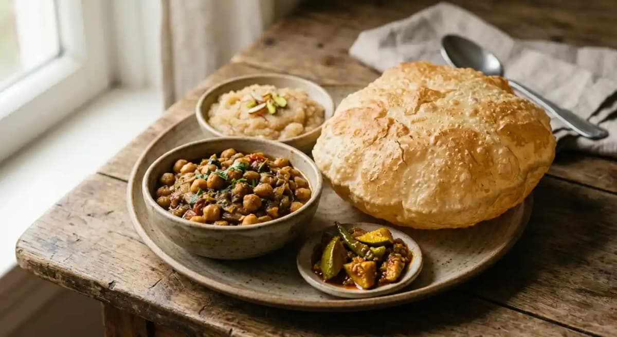 CHOLE PURI HALWA