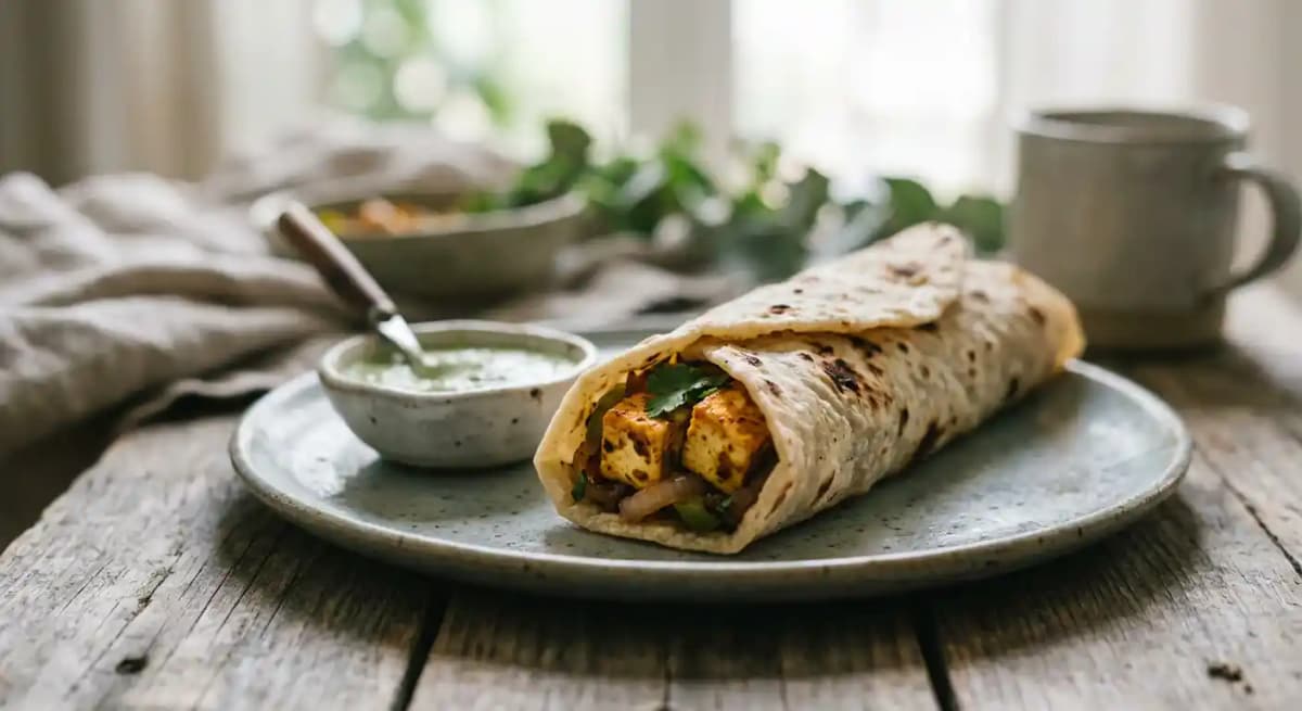 Paneer Roomali Roll (V)
