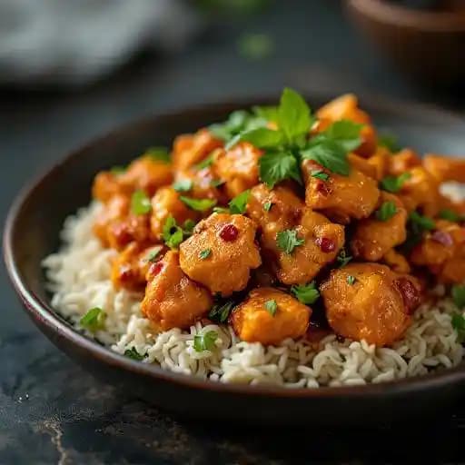 Naga's Special Apollo Chicken recipe served on a plate, by Naga's Kitchen Naga's Special Apollo Chicken recipe served on a plate, by Naga's Kitchen