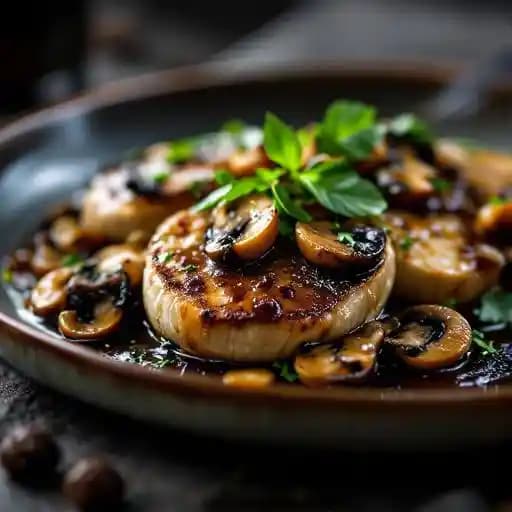 Scaloppine al Portobello