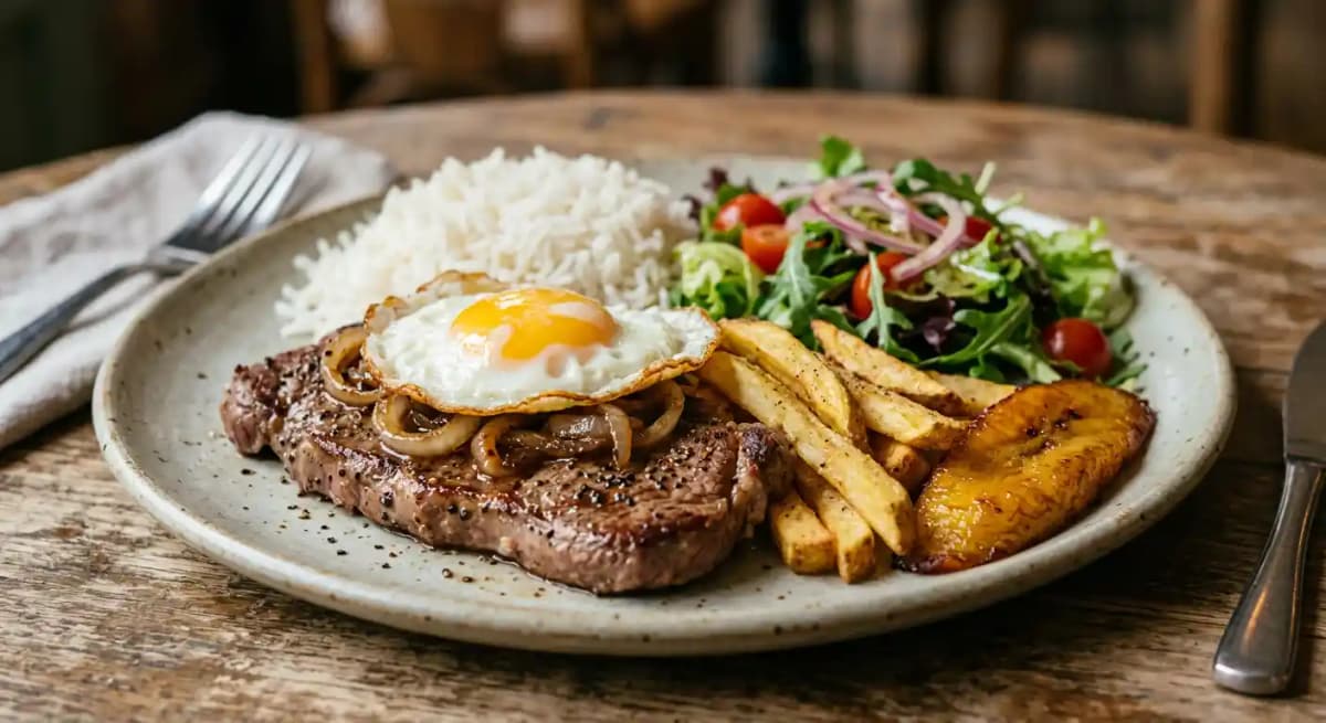 Bistec a lo Pobre