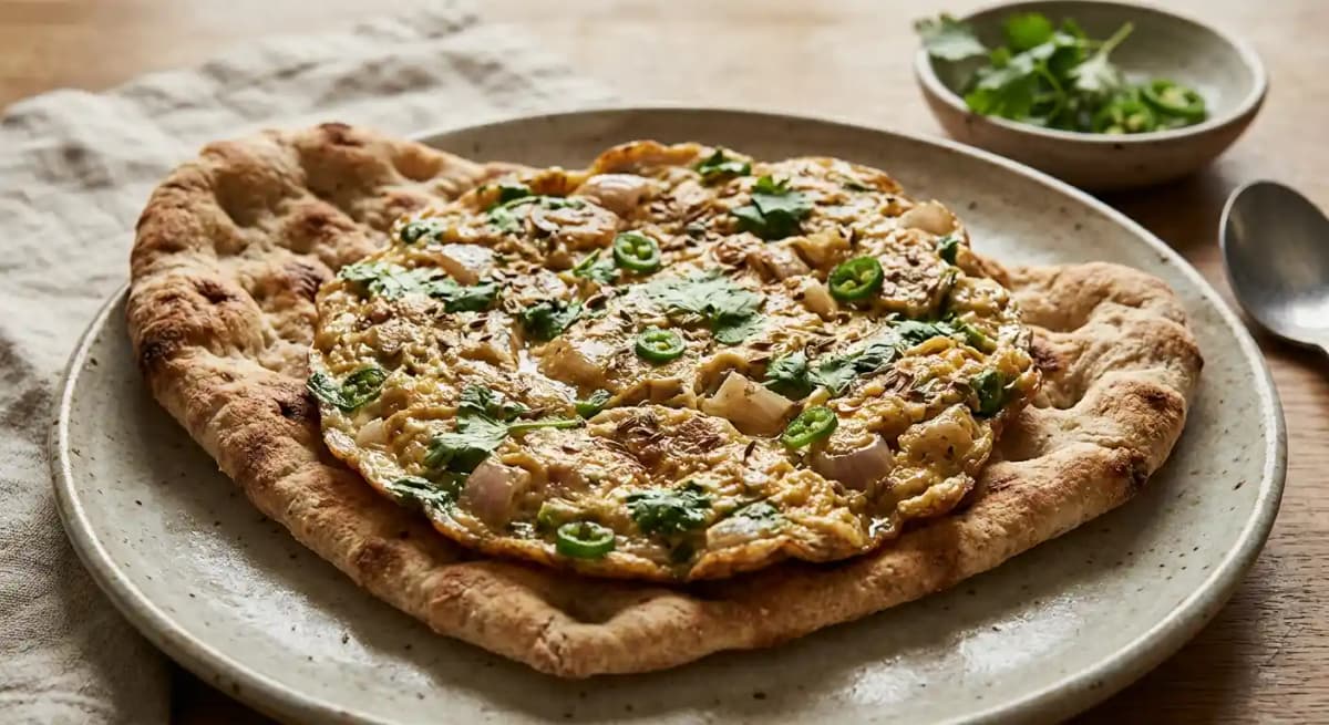 Persian Omelette recipe served on a plate, by The Granary Bristol – Restaurant & Bar