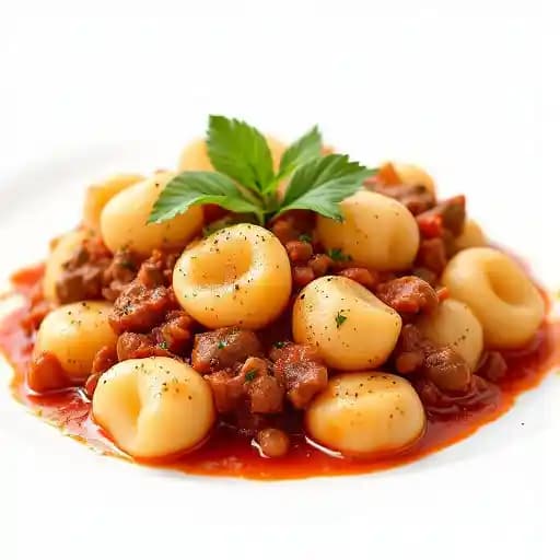 Gnocchi recipe served on a plate, by La Casa Pasta Restaurant