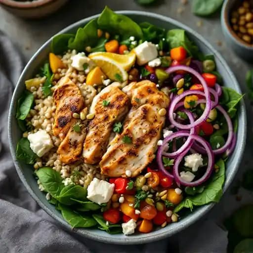 Summer Market Bowl recipe served on a plate, by sweetgreen - Healthy Salads, Wraps, and Bowls