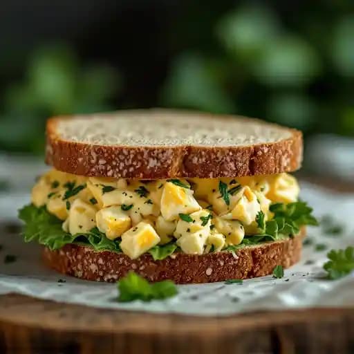 Egg Salad Sandwich recipe served on a plate, by Se7enBites Egg Salad Sandwich recipe served on a plate, by Se7enBites