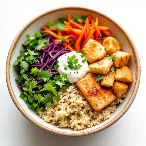 TOFINO SURF BOWL recipe served on a plate, by Shelter Restaurant