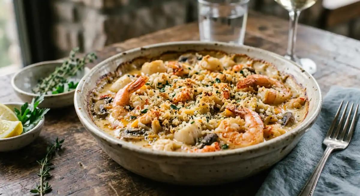 Seafood Au Gratin