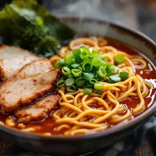 Tantanmen Ramen recipe served on a plate, by Ramen House Tantanmen Ramen recipe served on a plate, by Ramen House