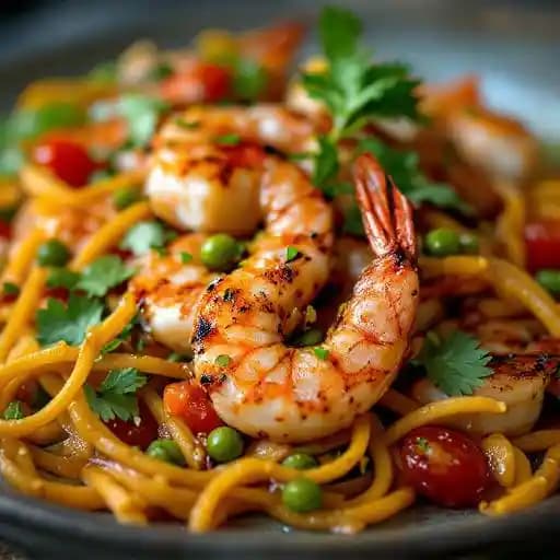 THAI GRILLED SHRIMP recipe served on a plate, by Mesh THAI GRILLED SHRIMP recipe served on a plate, by Mesh