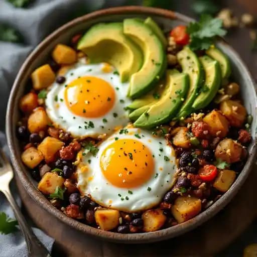 Chorizo Bowl recipe served on a plate, by AR’S Breakfast & Brunch Chorizo Bowl recipe served on a plate, by AR’S Breakfast & Brunch