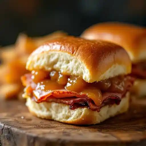 Ham & Apple Butter Sliders
