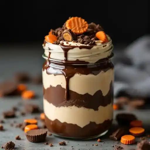 Slim Chickens Reeses Jar Dessert
