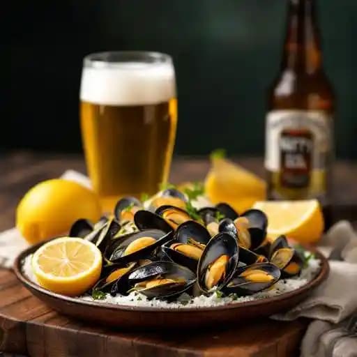 Natty Boh Mussels