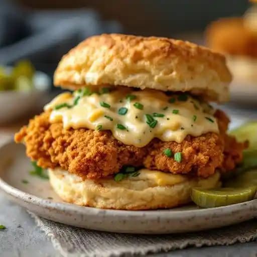 Fried Chicken recipe served on a plate, by Showroom