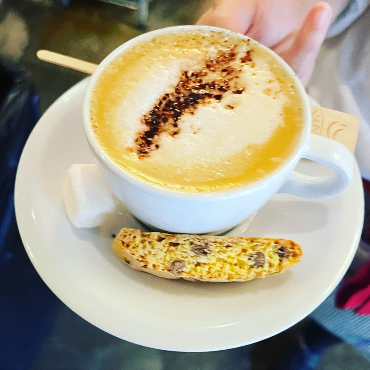 Capuccino recipe served in a glass, by Napoli Italian Eatery
