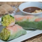A4. Shrimp fresh rolls, vermicelli & mixed vegetables (2 rolls)