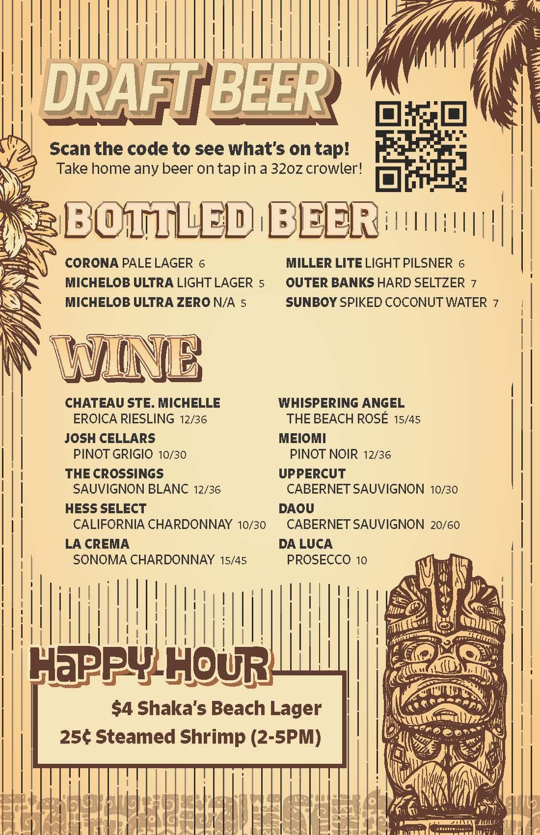 Drink Menu Summer Page