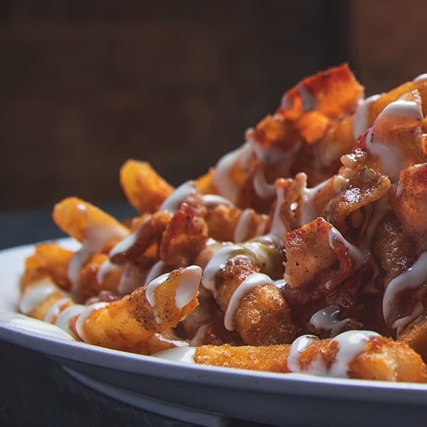 Loaded Fried Chicken Burger recipe served on a plate, by The Rooftop