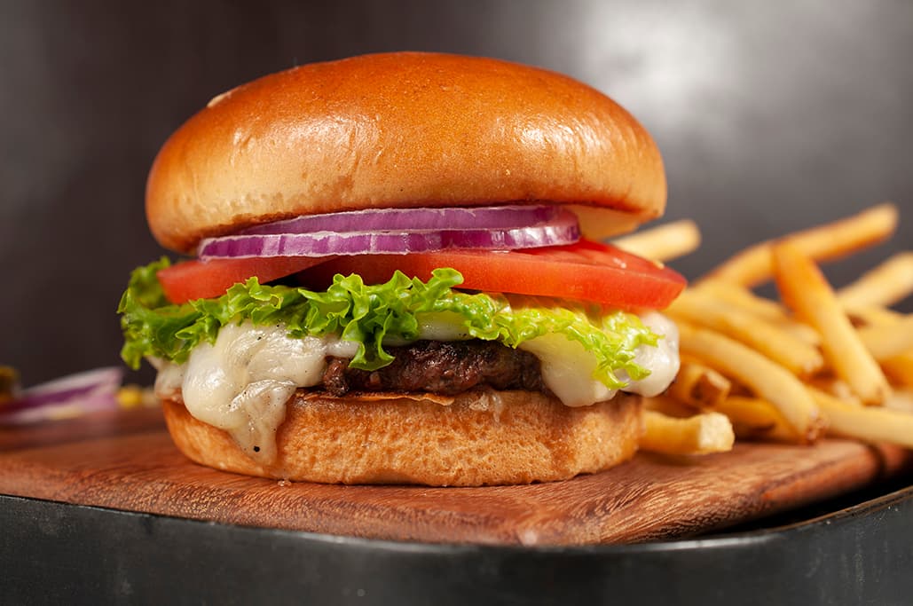 Moot Burger recipe served on a plate, by The Moot House Moot Burger recipe served on a plate, by The Moot House