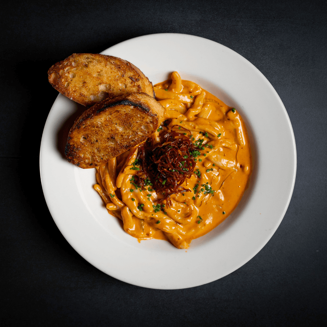 Vodka Pasta recipe served on a plate, by VAI's Italian Inspired Restaurant Kitchen + Bar Vodka Pasta recipe served on a plate, by VAI's Italian Inspired Restaurant Kitchen + Bar