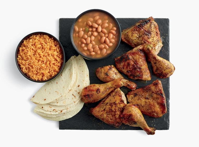 8 Piece Chicken Meal recipe served on a plate, by El Pollo Loco