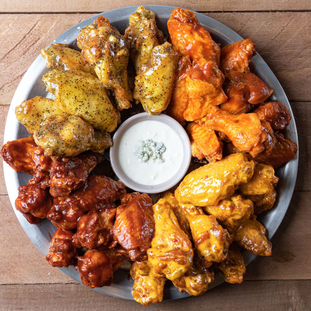 Buffalo Wings recipe served on a plate, by Twin Peaks