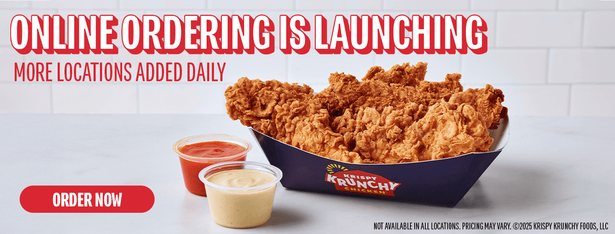 Online Ordering recipe served on a plate, by Krispy Krunchy Chicken