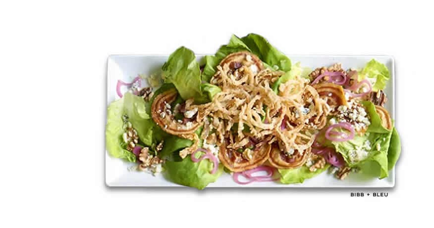 Bibb Bleu recipe served on a plate, by Romano's Macaroni Grill