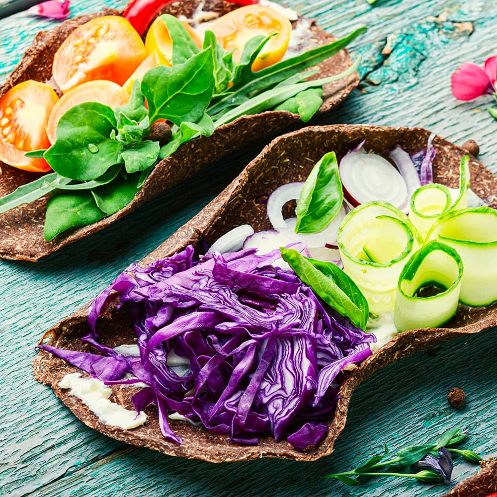 Vegetarian Snack of Tacos