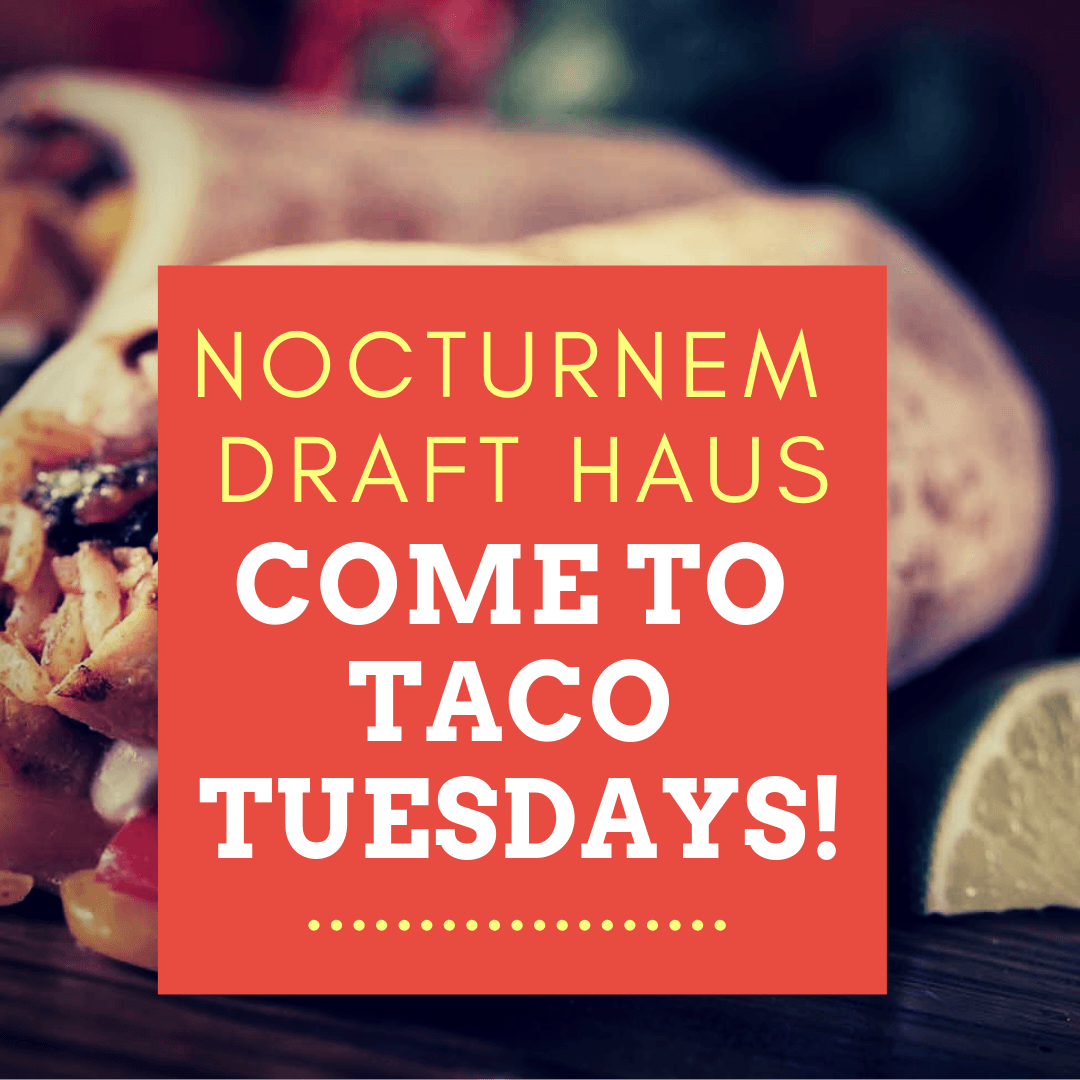 Tacos recipe served on a plate, by Nocturnem Draft Haus