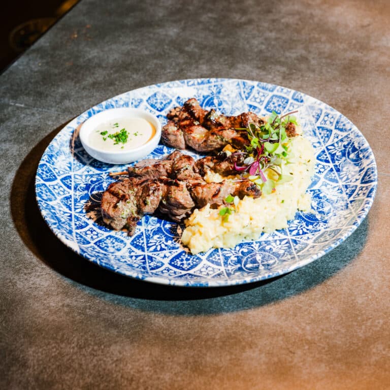 Beef Tenderloin recipe served on a plate, by ON St. Elmo