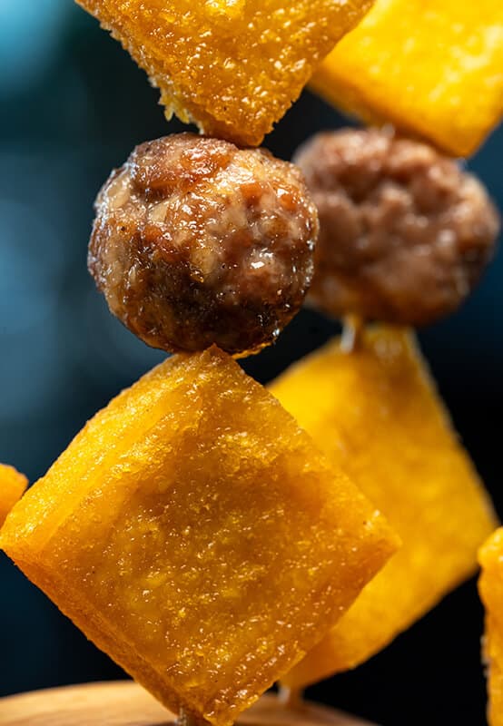 Spiedino di Polenta e Salsiccia
