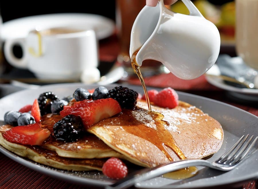 Siena Pancakes recipe served on a plate, by Siena Tuscan Steakhouse