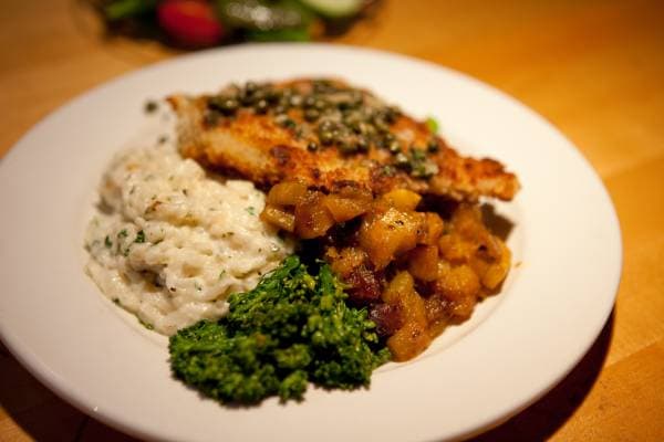 Chicken Piccata recipe served on a plate, by Trio's Restaurant Chicken Piccata recipe served on a plate, by Trio's Restaurant