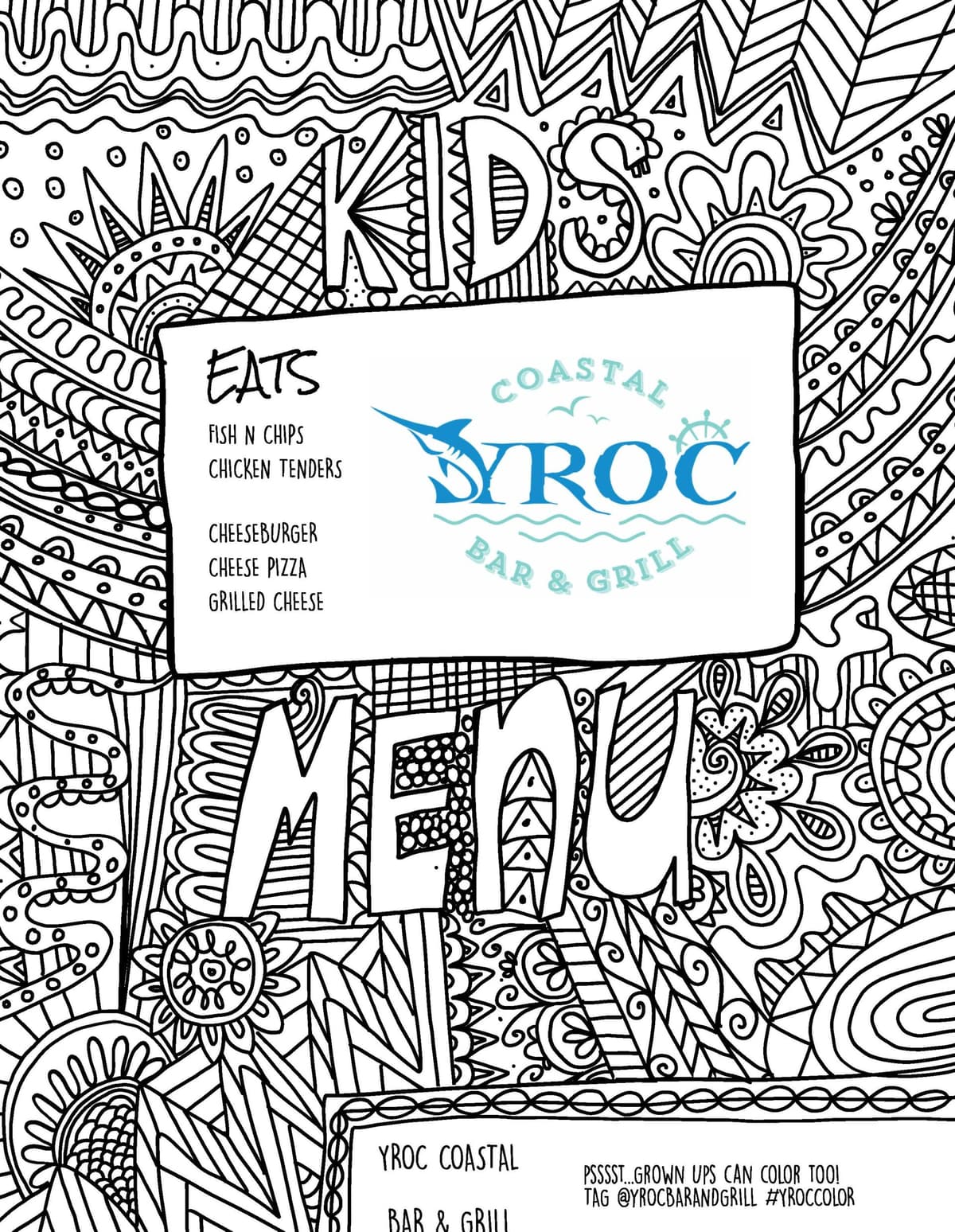 Kids Menu Fall 2025