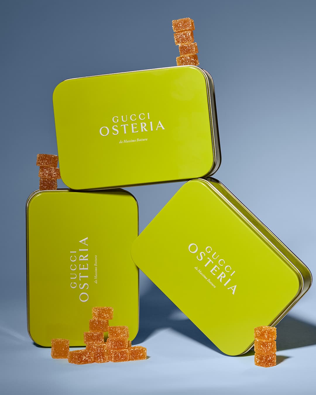 Clementine Jelly recipe served on a plate, by Gucci Osteria da Massimo Bottura Clementine Jelly recipe served on a plate, by Gucci Osteria da Massimo Bottura