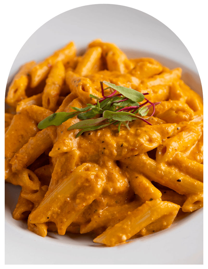 Penne Alla Vodka recipe served on a plate, by Bavaro's Pizza Napoletana & Pastaria Penne Alla Vodka recipe served on a plate, by Bavaro's Pizza Napoletana & Pastaria